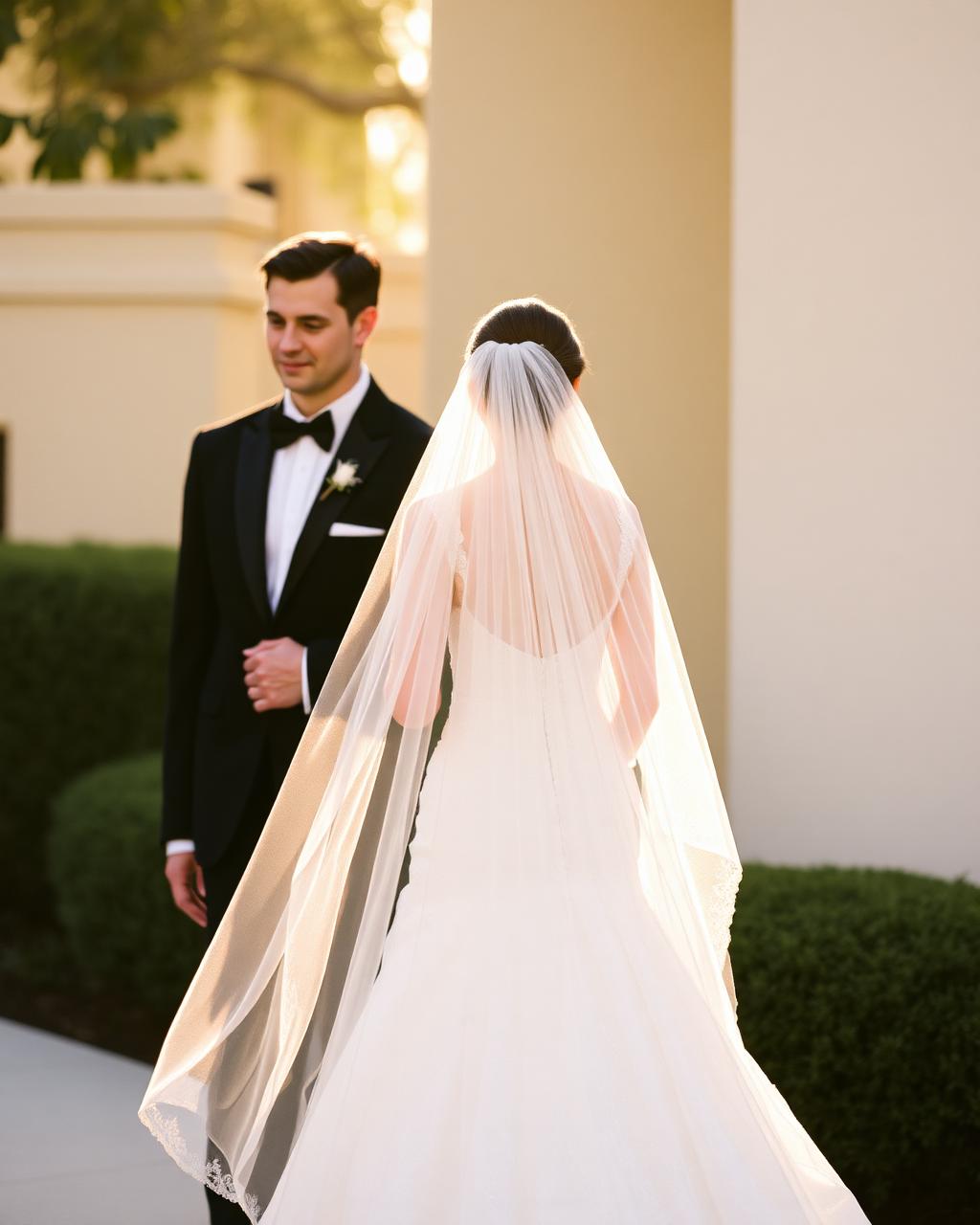 Wedding photograph edited in Lumen
